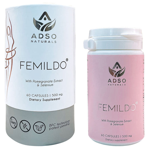 CureSupport - ADSO Naturals Femildo 500 Mg 60 Capsules