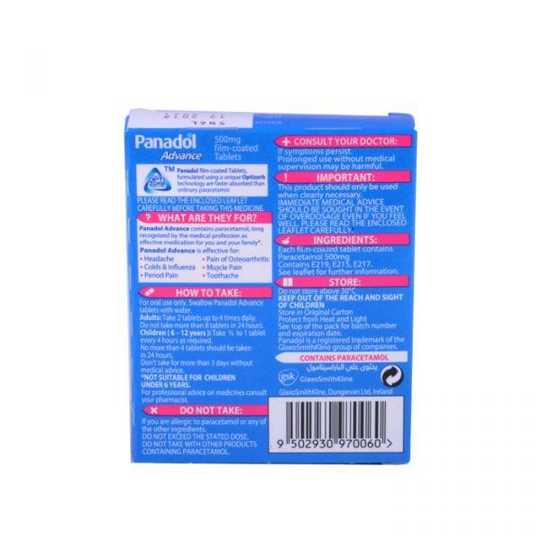 Panadol Advance Tablets Multiple Quantity - Med7 Online