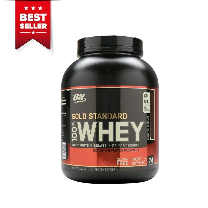 Optimum Nutrition 100% Gold Standard Whey Double Rich Chocolate 5lb - Med7 Online
