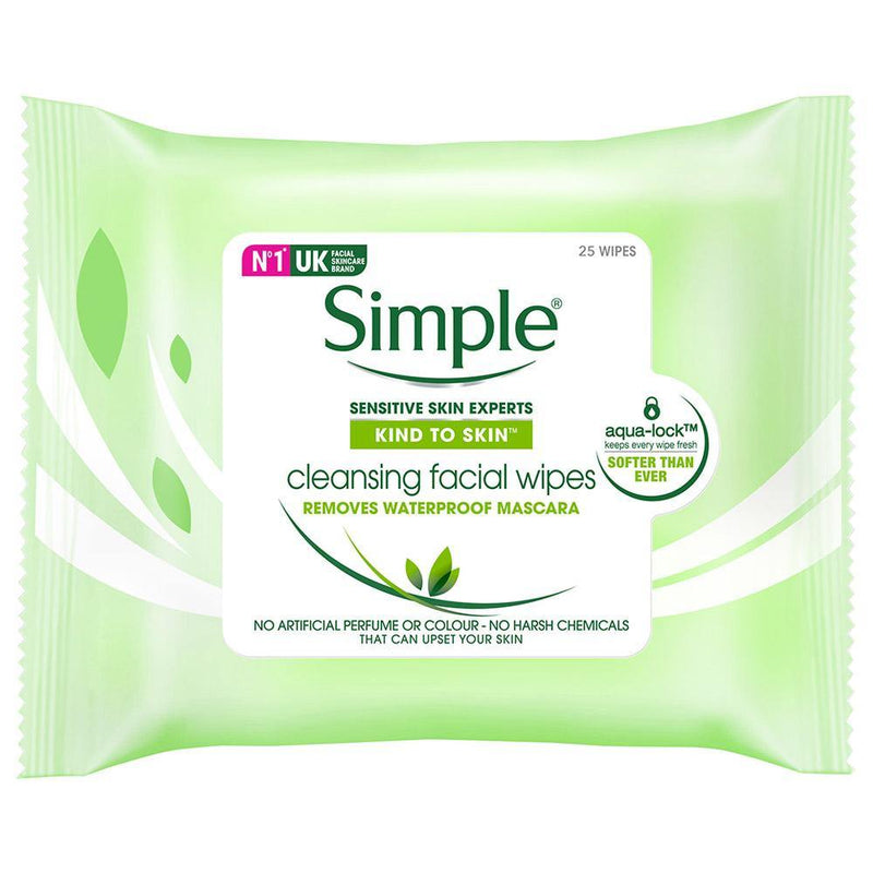 Simple Cleansing Facial Wipes, 25 pcs - Med7 Online
