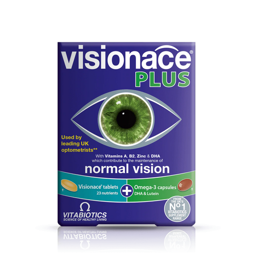 VITABIOTICS Visionace Plus 56 Tablets/Capsules - Med7 Online