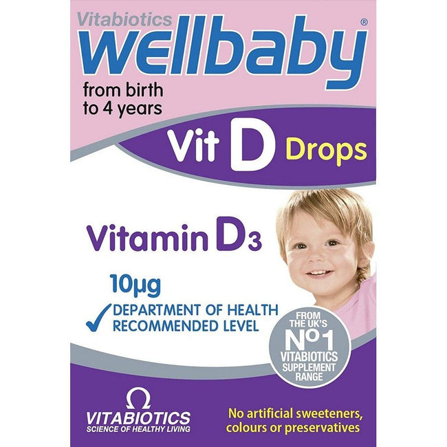 Vitabiotics Wellbaby Vitamin D Drops 30ml - Med7 Online
