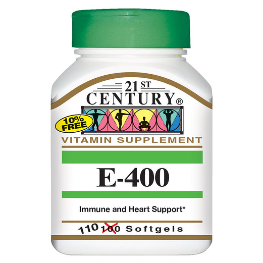 21St Century Natural Vitamin E 400Iu Softgels 110’S - Med7 Online